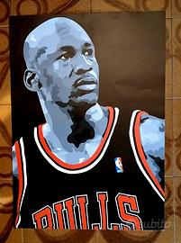 stampa digitale Michael Jordan 50x70 nuova 