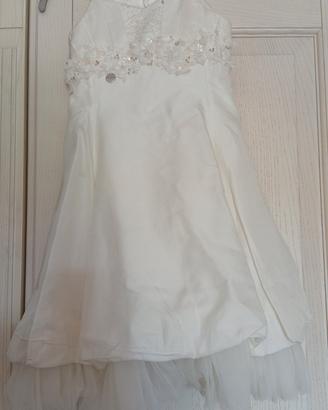 vestito per damigella bambina 5/6 anni 