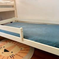 Letto 80x160 con sponde e materasso sfoderabile