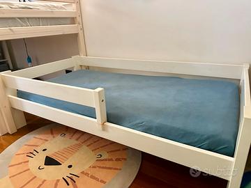Letto 80x160 con sponde e materasso sfoderabile