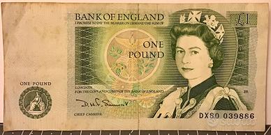 Una sterlina Inghilterra