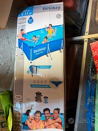 Piscina Bestway Steel Pro 4x2m + Filtro + Kit puli