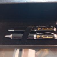 n. 2 penne a sfera in metallo logo "Carabinieri"