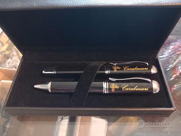 n. 2 penne a sfera in metallo logo "Carabinieri"