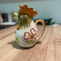 Brocca gallo ceramica bassano