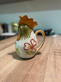 Brocca gallo ceramica bassano