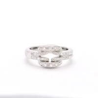 Anello Damiani oro bianco e diamanti