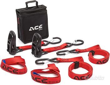 ACEBIKES Ratchet Pro - Set di 2 cinghie trasporto