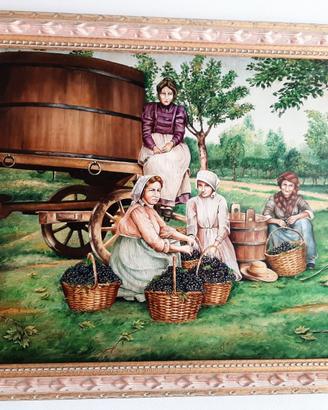Dipinto rappresentazione della vendemmia