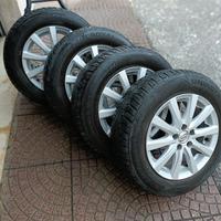 Cerchi lega marca MIM e gomme Uniroyal invernali