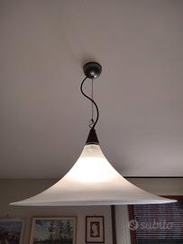 Lampadario in vetro vintage