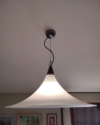 Lampadario in vetro vintage