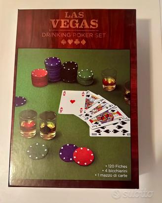Gioco Las Vegas Drinking Poker Set