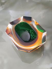 posacenere in vetro sommerso di murano anni 70 