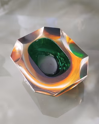 posacenere in vetro sommerso di murano anni 70 