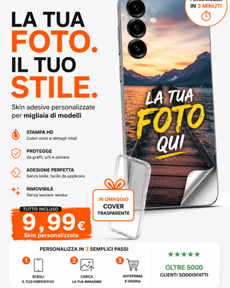 cover skin adesive personalizzare per smartphone