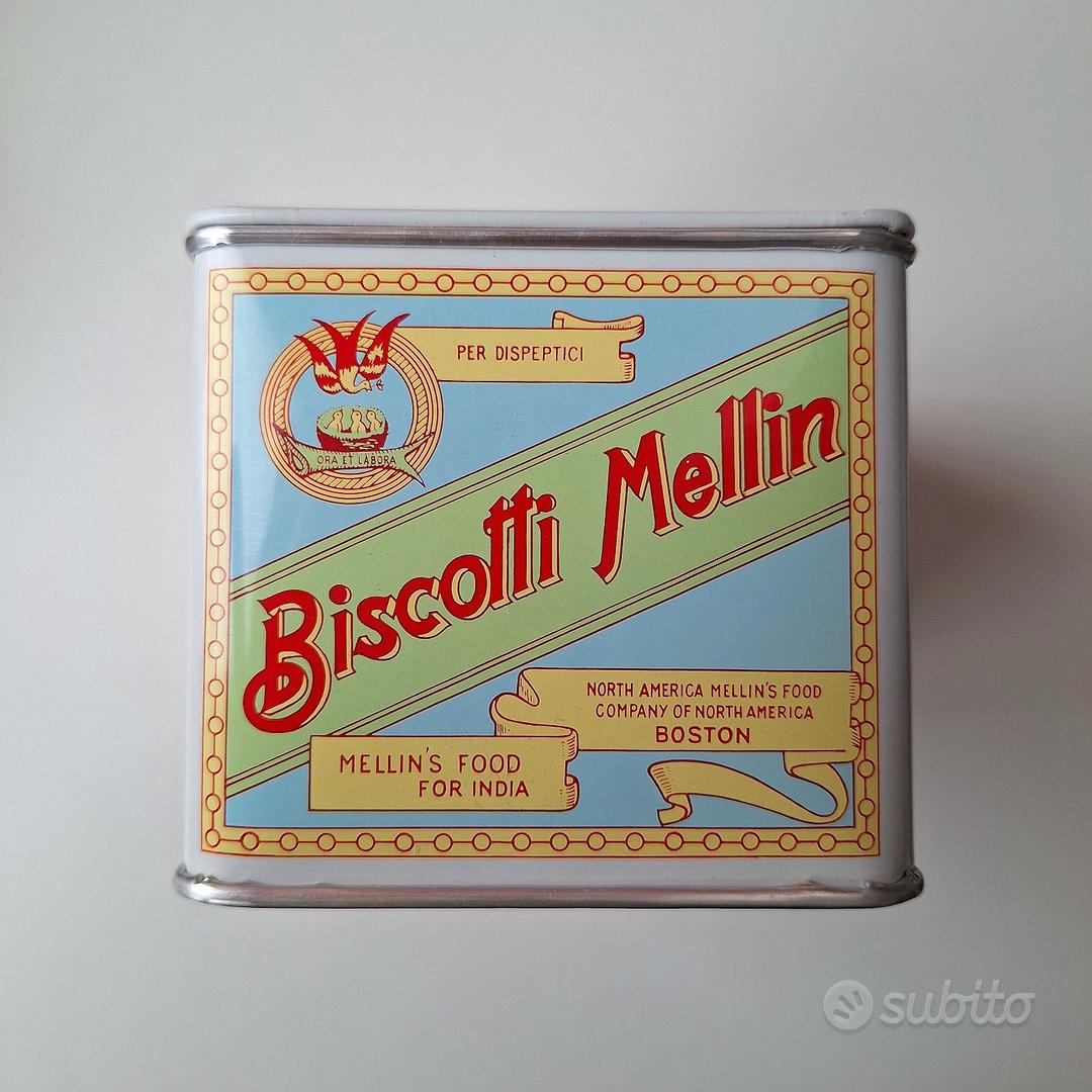 Scatola di Latta Biscotti Mellin, 1957 - Collezionismo In vendita a Milano