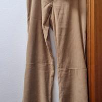 pantaloni finto scamosciato