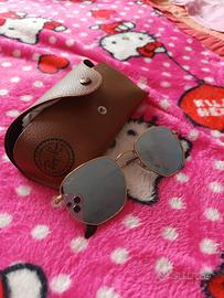 Occhiali Rayban esagonali polarizzati 
