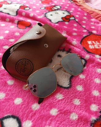 Occhiali Rayban esagonali polarizzati 