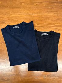 2 X Maglia uomo girocollo Cotton & Silk – taglia L