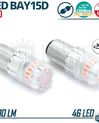 Lampadine LED P21/5W ROSSE Luci Stop + Posizione P
