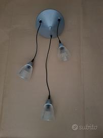 Lampadario a sospensione 3 luci attacco E/14
