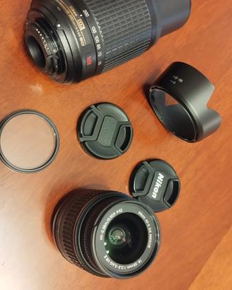 NIKON - set obiettivi 18-55 / 55-200