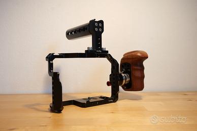 SMALLRIG Cage + Wooden Handle + Top Handle – Kit