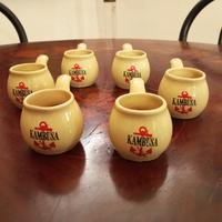 Set 6 tazzine Vintage Kambusa Bonomelli pipa