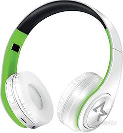 Cuffie Bluetooth All Star Wireless 4.0 Bianco/Verd