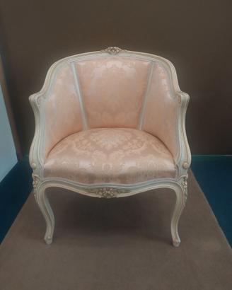 Poltroncina Stile Luigi XV  Laccata da Esposizione