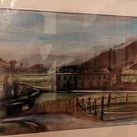 Dipinto firmato originale - paesaggio 70x50