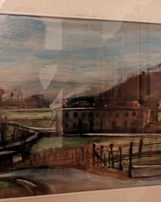 Dipinto firmato originale - paesaggio 70x50