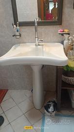  lavabo grande con colonna 