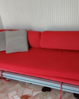 Divano letto Rosso