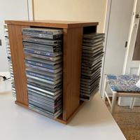 Porta CD da tavolo in legno