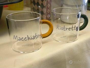 set bicchiero espresso