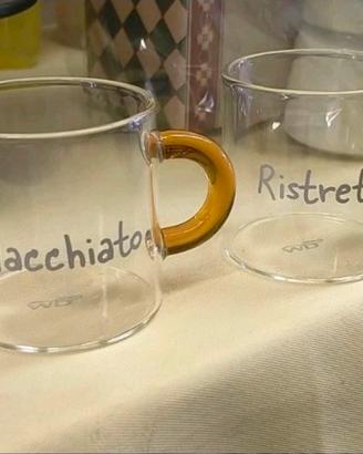 set bicchiero espresso