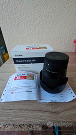 Obiettivo Grandangolo Sigma 16mm-F/1.4 (C) AF DC D