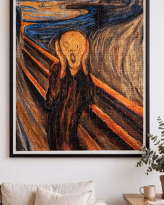 puzzle l'urlo di munch incorniciato al top