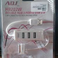 USB PORT + CARICABATTERIE PER IPOD IPHONE