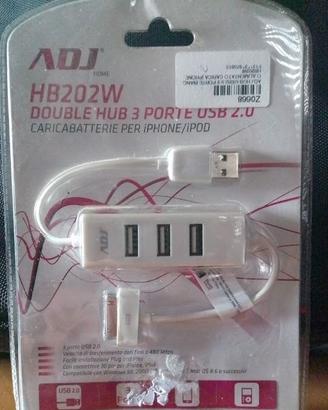 USB PORT + CARICABATTERIE PER IPOD IPHONE