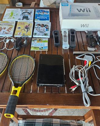 Nintendo Wii nera completa + giochi e accessori 