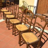 6 sedie legno