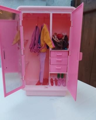 Armadio Barbie Vintage primi anni"80