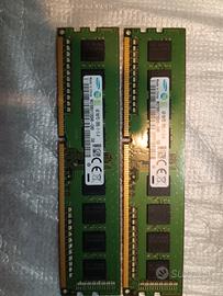Coppia RAM Samsung 8GB (2x4GB) DDR3 1600 MHz PC3-1