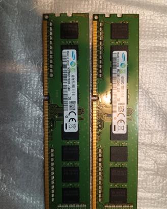 Coppia RAM Samsung 8GB (2x4GB) DDR3 1600 MHz PC3-1