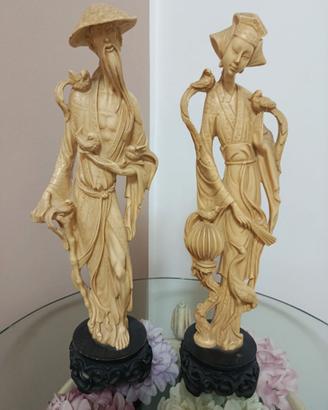 Statue orientali in marmo anni 70