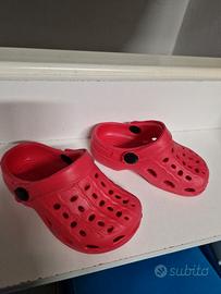 Ciabatte bimbo/bimba rosse